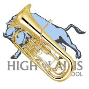 high plains logo with euphonium
